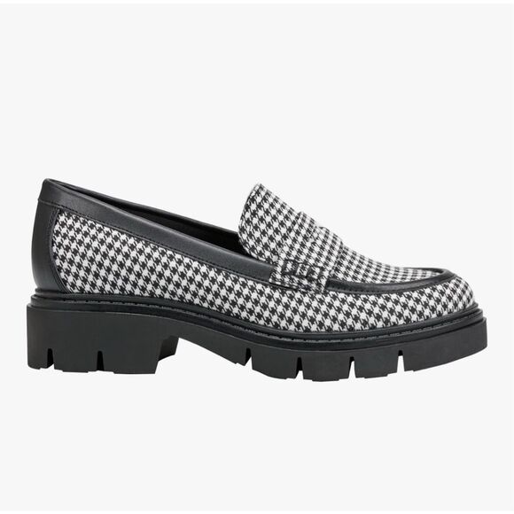 Marc Fisher Women's Houndstooth Cube Loafer 8 - Picture 2 of 10